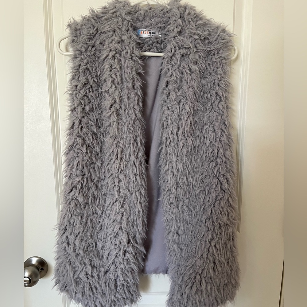 Faux fur vest